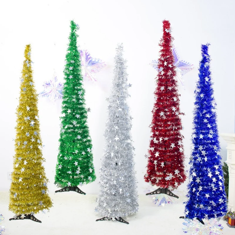 

DIY Sequins Star Christmas Tree Ornaments Festive Decorations Supplies Christmas Trees