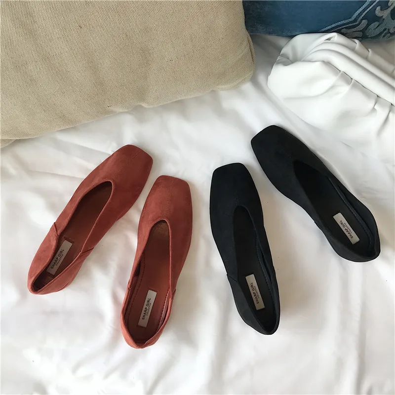 

Soft 2019 Fashion Women's Autumn Nurse Shoes Square Toe Flats Shallow Mouth Casual Female Sneakers Modis Fall Nursing Dress New