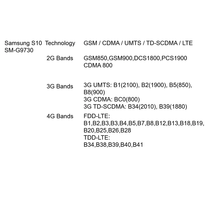 Samsung S10 SM-G9730