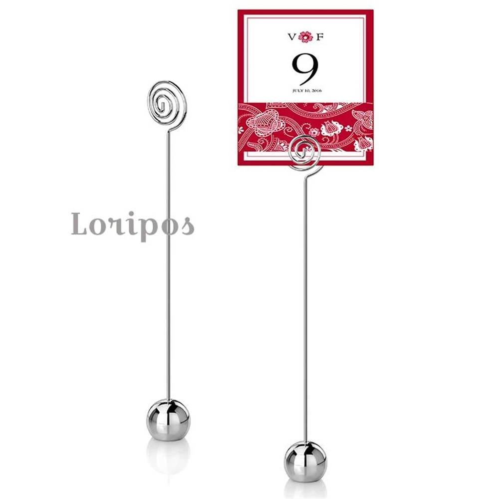 Metal Number Price Tag Display Restaurant Table Desk Sign Holder Restaurant Food Label Holder Wedding Table Name Card Clip Stand