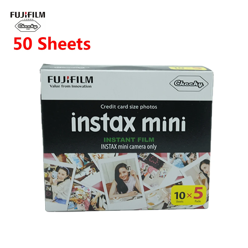 Белая Мини-пленка 10-50 листов для Fuji Instax instant camera Photo Film paper или Fujifilm Instax Mini 7 s/8/25/90/9