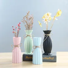 1 шт. Современная оригами пластиковая ваза белая имитация керамического цветочного горшка Цветочная корзина Цветочная ваза для украшения интерьера скандинавские украшения