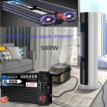 

Inverter 12 V / 24 V 5000W voltage transformer sine wave voltage converter DC12V to AC 220V converter + 2 LED display 50HZ
