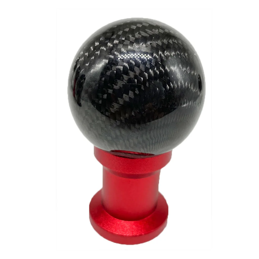 Real Black Carbon Fiber Ball Shift knob Manual Transmission Gear