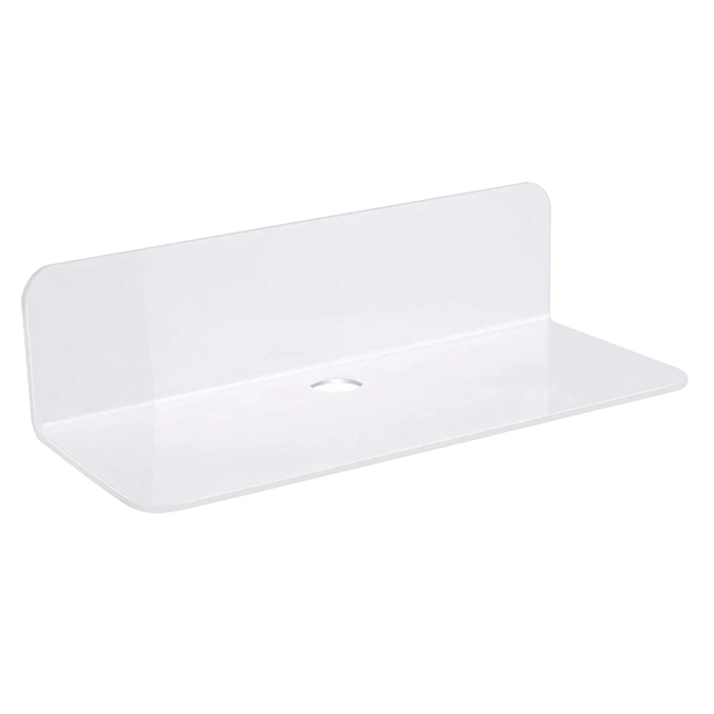 Acrylic Floating Wall Shelf Small Expand Wall Space for Smart Speaker Doll