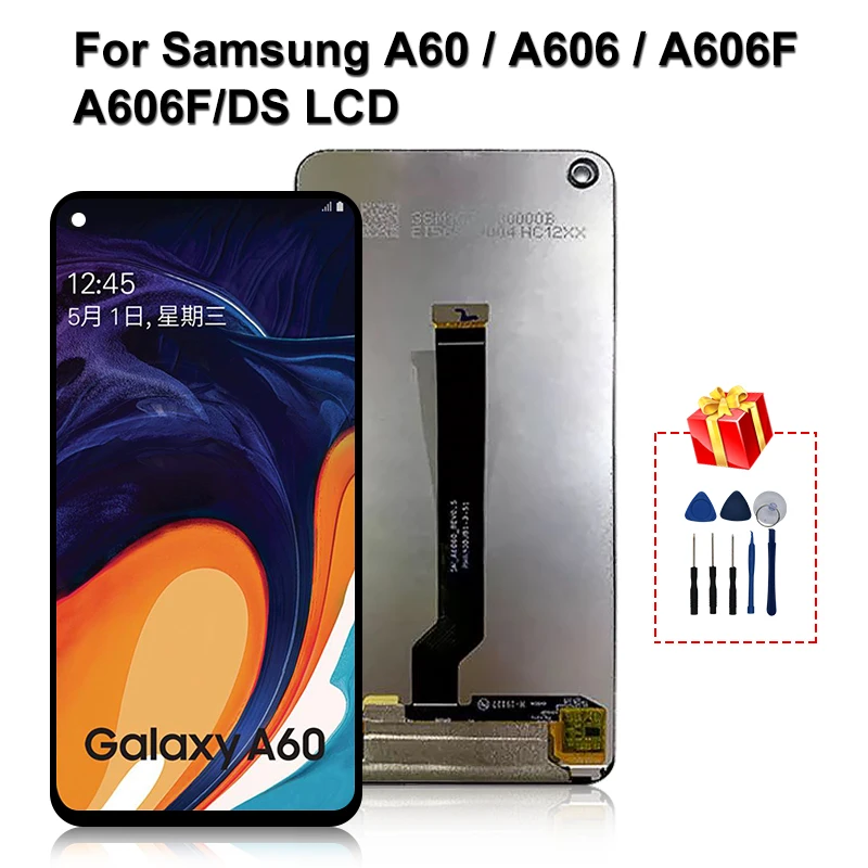 ЖК дисплей A606 для SAMSUNG Galaxy A606F A606F/DS сенсорная панель дигитайзер в сборе A60 LCD|Экраны мобильных телефонов| |