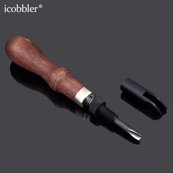 

Adjustable V Type Push Gouge Grooving, Creasing Device Tools,Convenient Leather Working Tool for Craft DIY/ Making/ Working