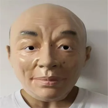 

New Famous Man Face Mask Cos Celebrity Funny Star Live Performance Props Halloween Party Cosplay Latex Headset Mask Crossdress