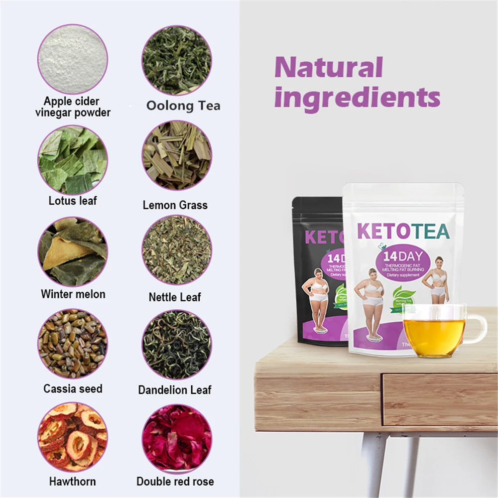 HFU 7/14/28 Day Keto Weight Loss Slimming Products Colon Cleanse Fat Burning Slim Detox Skinny Belly Reduce Weight Help Sleep