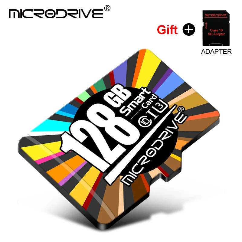 Micro SD карта 8 ГБ 16 ГБ 32 ГБ SDHC карта памяти Высокоскоростная Флешка карта 64 Гб 128 ГБ SDXC флэш-sdcard для смартфона+ розничная упаковка