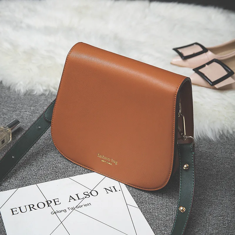 

2017 New Style Korean-style Simple Solid Color Square Sling Bag Fresh Paint Women's Portable Shoulder Bag