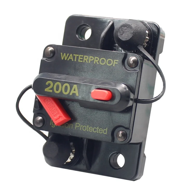 Qiorange 40A DC Circuit Breaker - 12V-24V Resettable Fuse Holder For Car Audio, Boats, RVs