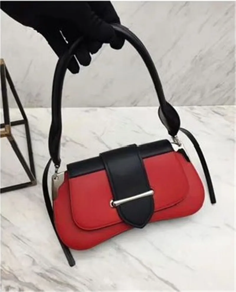 Модные роскошные сумки женские сумки известных дизайнеров седельные сумки из натуральной кожи сумки через плечо женская сумка-мессенджер - Color: Red