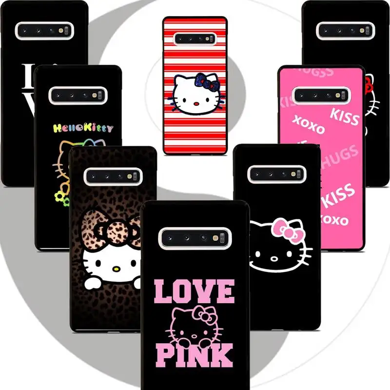 Поцелуи с мультяшным котом люксовый бренд чехол coque fundas для samsung galaxy S8 S9 S10e S20 плюс