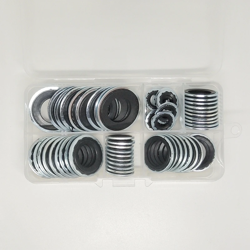 Air Conditioning Gaskets Sealing Gaskets for Automotive Air Conditioning Systems Expansion Valve Gaskets Pipe Head Gaskets Compressor Gaskets 60pieces