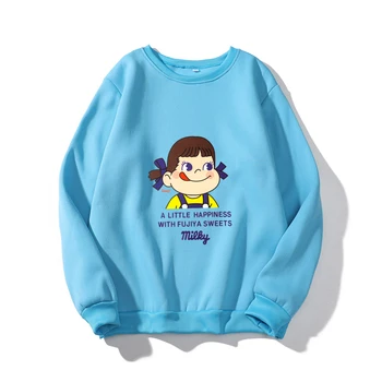 

milky peko Street casual Hoodie Hip Hop Unisex Sweatshirt Fashion funny star print sweatshirt sudadera Hombre top