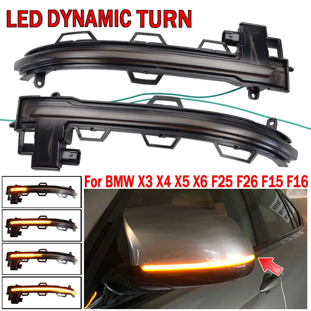 Led Dynamic Turn Signal Light Flowing Water Blinker Flashing Light For