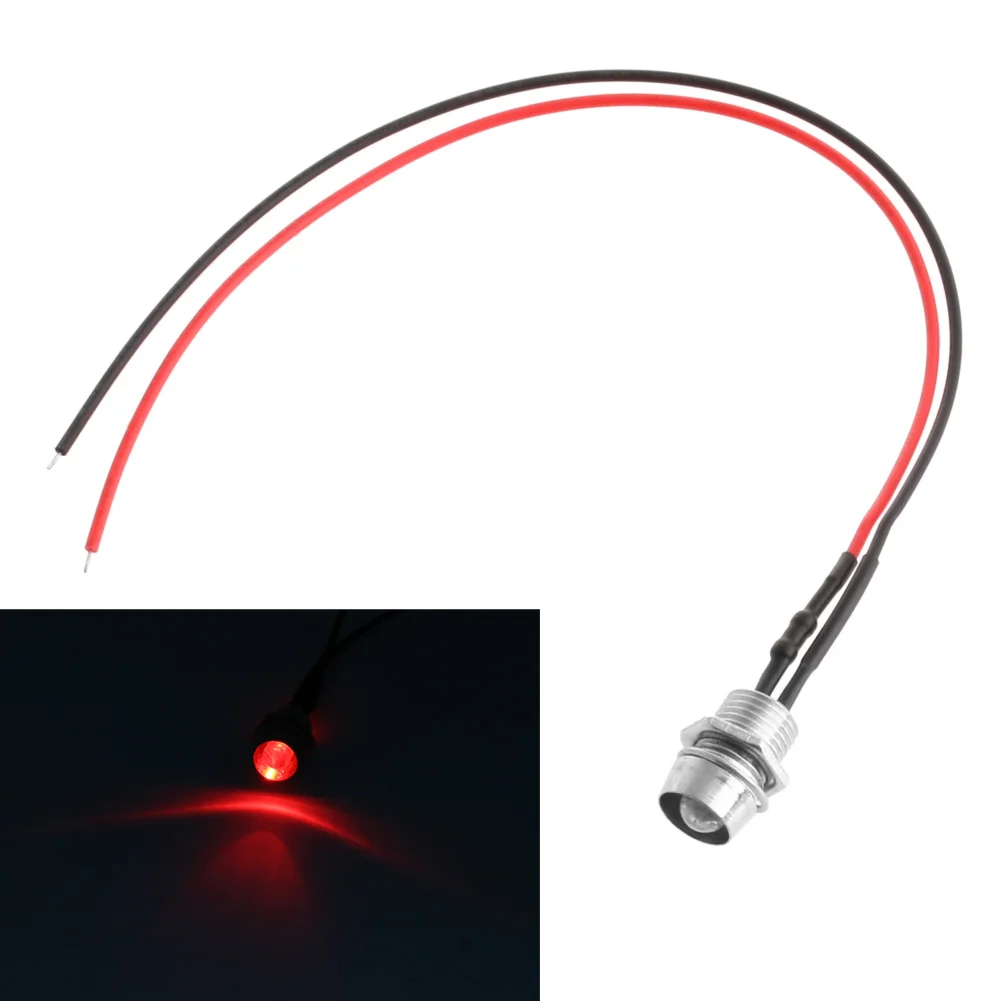 

1x LED Indicateur Lumière Pilot Dash Directionnel Voiture Moto Bateau 12V Rouge X6HF