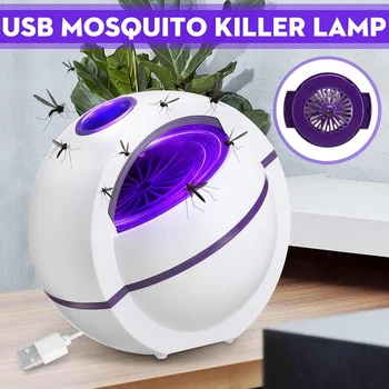 

Electric Mosquito Killer Lamp Chemical-Free USB Powered UV LED Light Photocatalyst Fly Bug Dispeller Zapper Insect Pest Trap