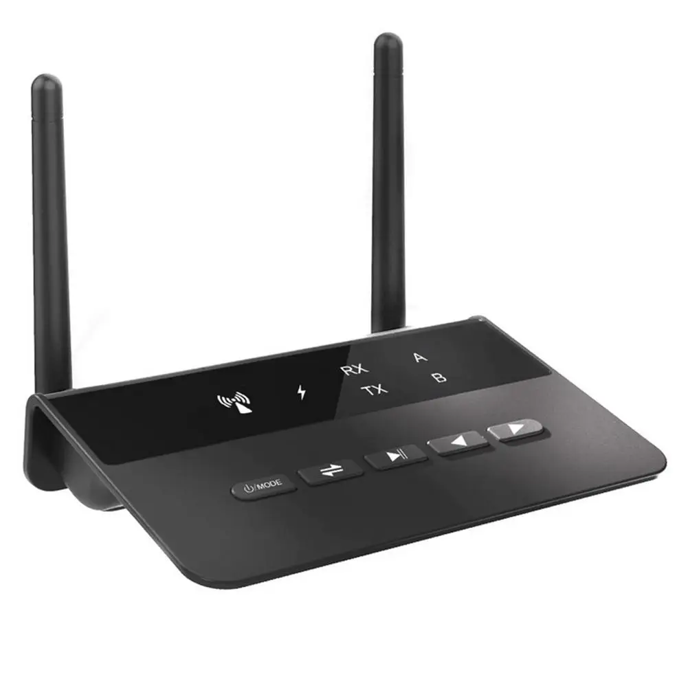 80M Bluetooth 5 0 RCA Transmitter Receiver Bypass Aptx LL Music Audio Wireless Adapter 3 5mm AUX Jack For TV PC Car Headphones