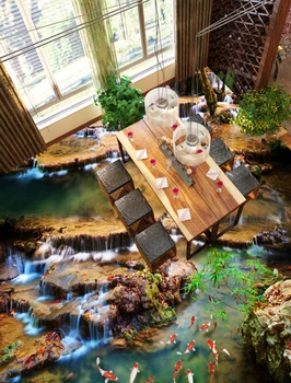 

[Self-Adhesive] 3D Ornamental Fish In The Pond 3456 Floor Wallpaper Mural Wall Print Decal Wall Murals