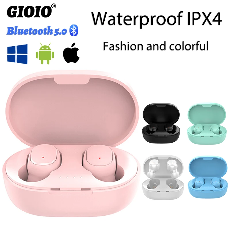 TWS A6S Mini Bluetooth Headphones Waterproof Technology Colorful Hi Fi Sound Quality For Huawei Iphone Xiaomi Wireless Headphone