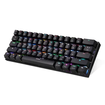 

Bluetooth Wired Mechanical Keyboard with RGB Backlight 61 Keys Keypad for Tablet Laptop GK99
