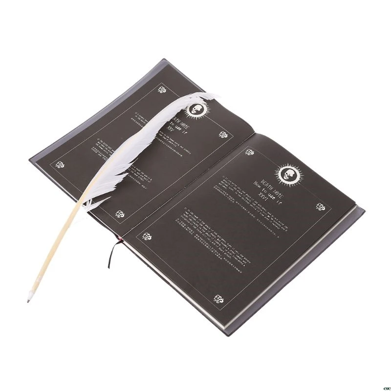 

New Death Note Cosplay Notebook & Feather Pen Book Animation Art Writing Journal
