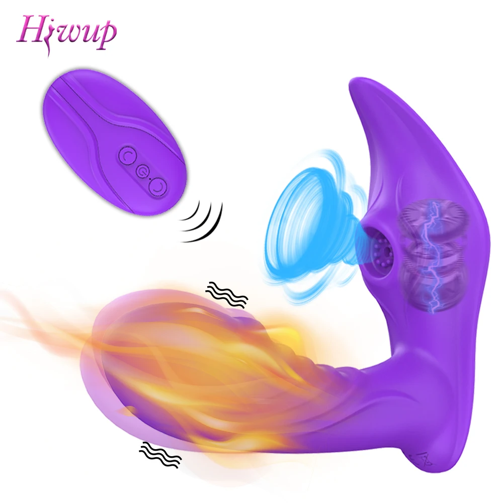 Беспроводные трусики фаллоимитатор вибратор для женщин взрослых на присосках