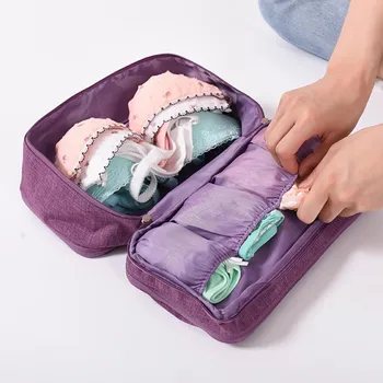 

Cosmetic Bag Women's Waterproof Underwear Storage Bag Travel Zipper Pouch Portable Multi-Functional Underwear Bags #57
