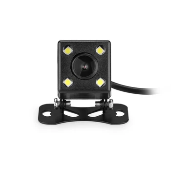

4-LED Night Vision HD Rearview Waterproof 170 Degree Wide Angle Square Shape CMOS IP67 Backup Camera Car Rear View Camera