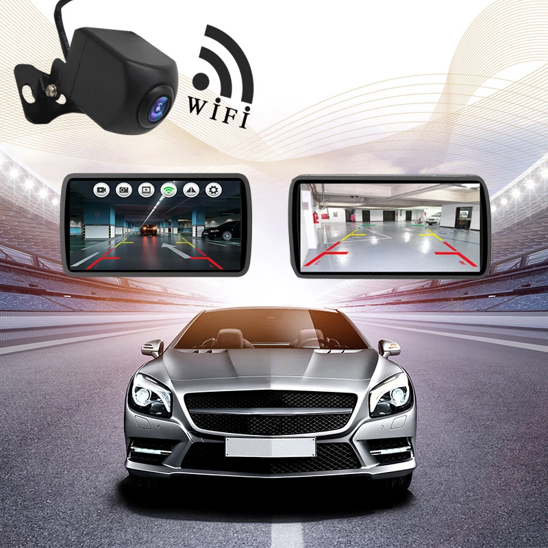 WIFI HD Car Reverse Camera Wireless Rear View for IOS and Android Phone Video Recording With Free APP 12V For BMW Toyota | Автомобили и