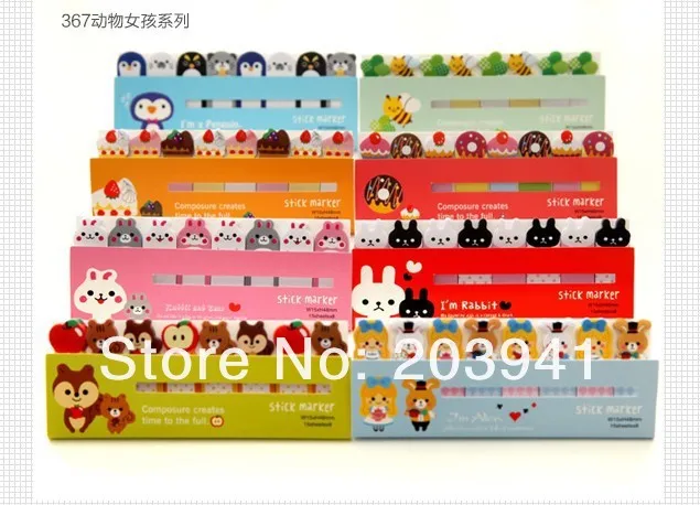 1 упак./лот мини-юбка для девочек, принт с героями мультфильмов Kawaii, Животные милый рядами N раз клейкая бумага для заметок, Канцтовары Примечание Бумага наклейки