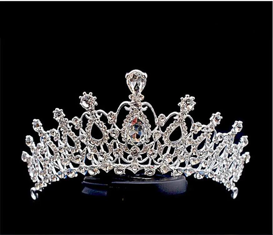 

Bride Top Grade Korean Style Alloy Pearl Crystal Gorgeous Luxury Bride Crown Hair Ornament Marriage Ornaments Manufacturers Whol