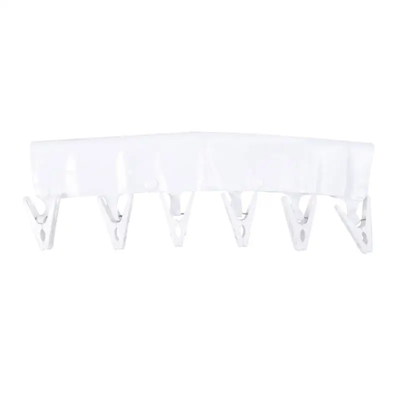 Portable Cloth Hanger Rack Folding Travel Laundry Drying Rack Clothespins Towel Clips For Trouser Coat Towel Socks - Цвет: As Shown