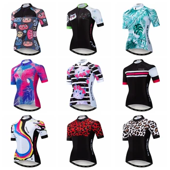 

2020 Cycling Jersey Women Bike Jerseys MTB Mountain Road Tops Ropa Maillot Ciclismo Racing Bicycle Shirts for female Cycle Wear