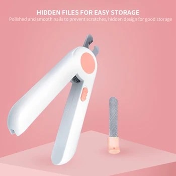 

Professional Pet Nail Clippers Dog Cat Stainless Steel Two-color Labor-Saving Nail Clippers Convenient Beauty Cleaning Supplies