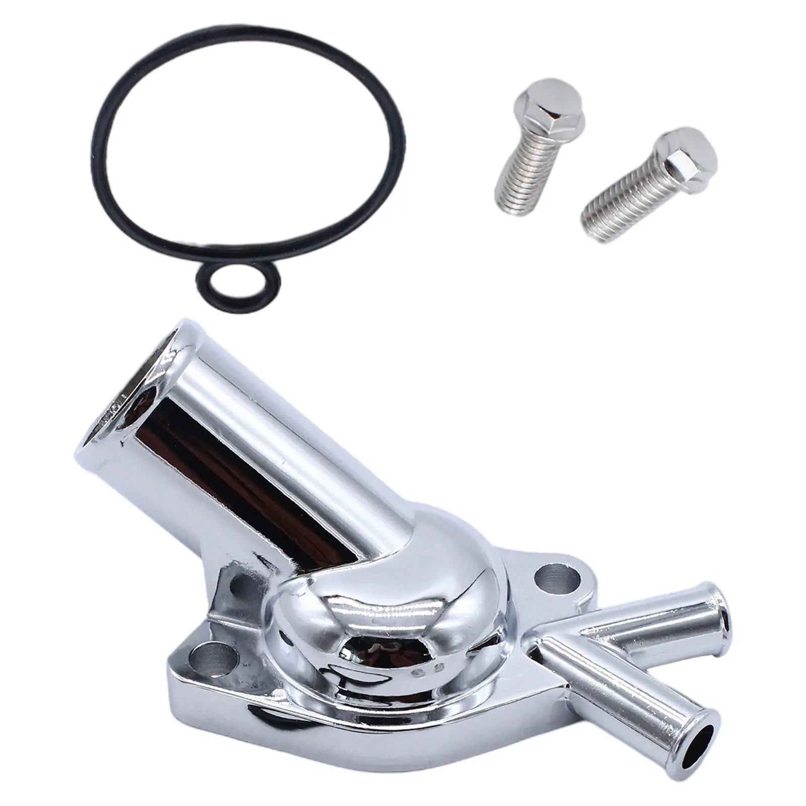 Metal Water Neck Thermostat Housing with 2 Outlet Fits for Holden V8