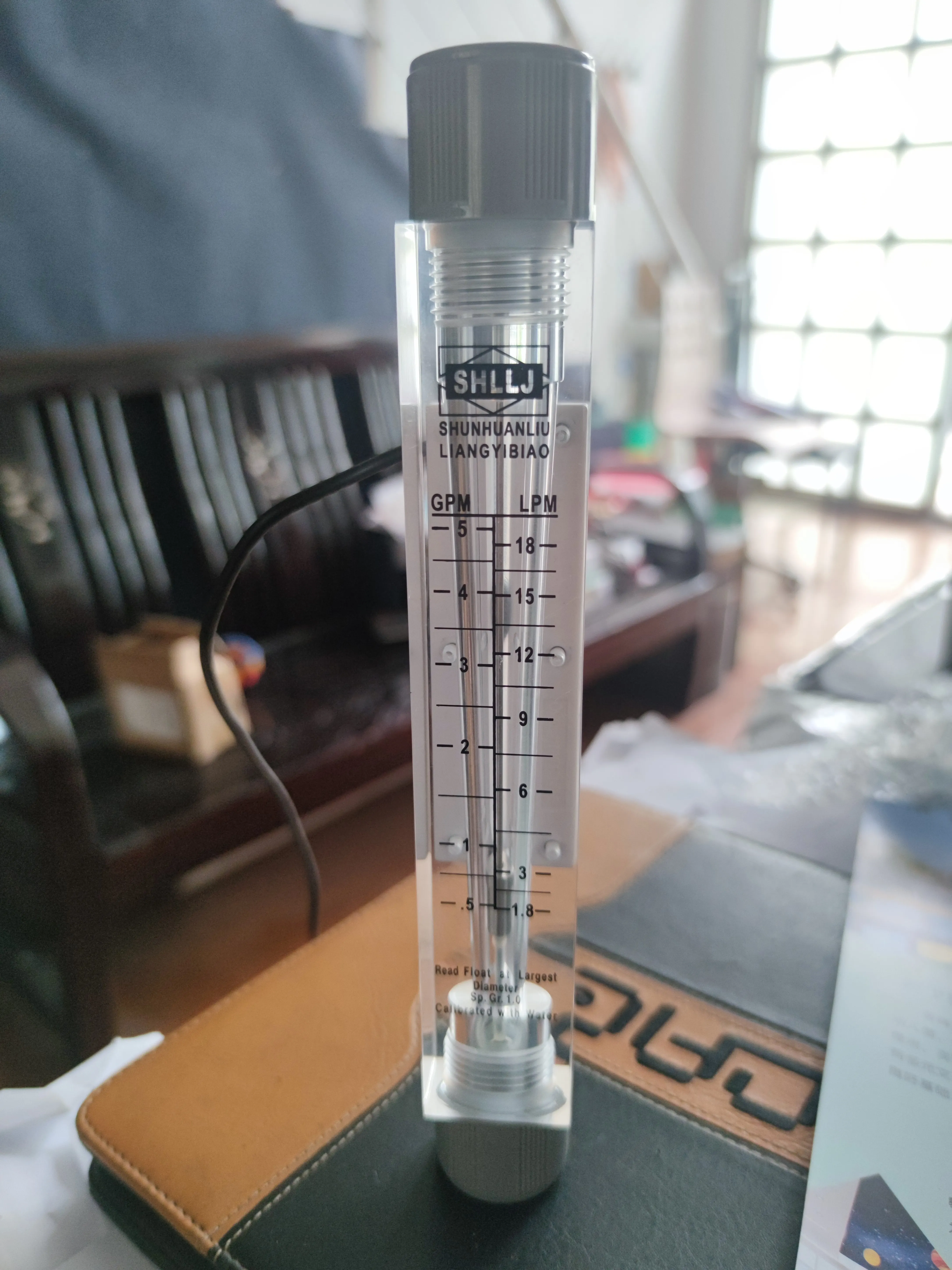 LZM-15G 0.5-5GPM/1.8-18LPM tube type flow meter for liquid/water 1/2&quotBSP variable area flowmeter with alarm limit switch | Инструменты
