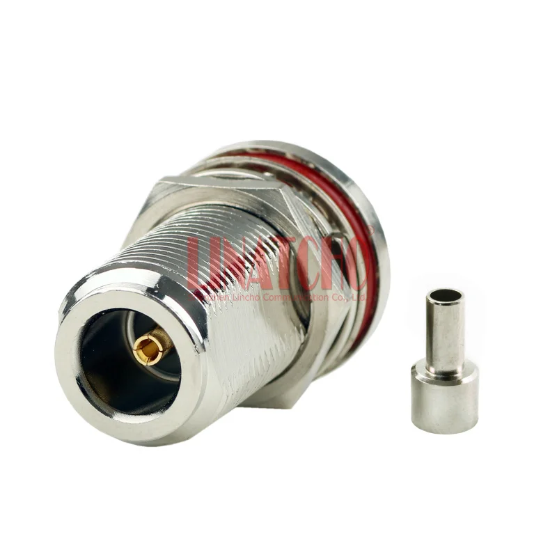 Good Quality RG316 RG174 LMR100 Coaxial Cable Brass Waterproof Bulkhead Solder Crimp N Female Adapter