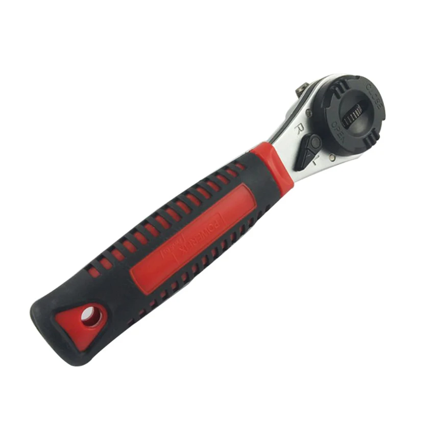 Регулируемый 6-22 Трещоточный ключ универсальные ключи крутящий момент гаечный ключ для ремонта авто ручной инструмент для метрики 6-22, дюйм 1/4-7/8 винт, шестерня