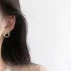 Boucles d'oreilles rondes en cristal rose vert pour femmes, bijou classique, fleur douce, cadeau à la mode, nouvelle collection 2022 ► Photo 2/6