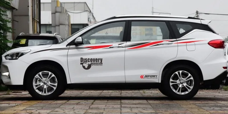 Автомобильные наклейки для Haval M6 внешний вид украшающие наклейки Haval M6 спортивный корпус цветные полоски декоративные наклейки