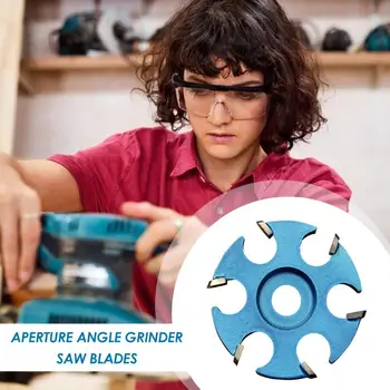 

Anti-reverse Power Wood Carving Tool Angle Grinder Hexagonal Blade Fillet