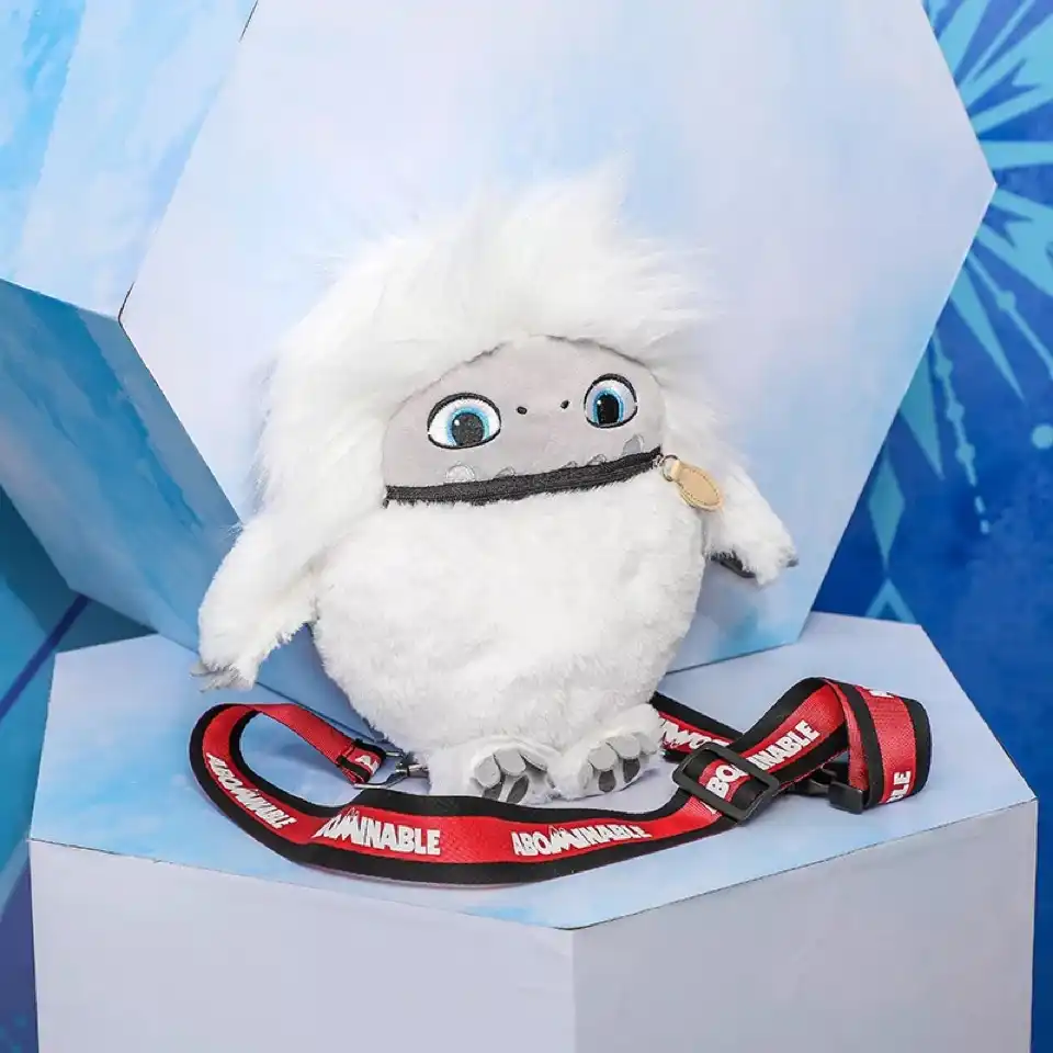 Yeti Plush Toy Movie Anime Snowman Plush Fluffy White Hair Monster