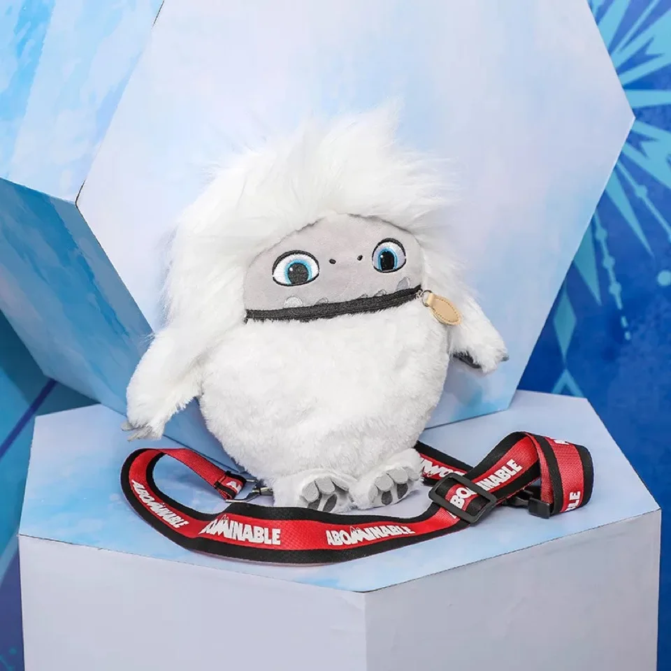 Плюшевая игрушка Yeti из аниме снеговик плюшевый пушистый белый ворс монстр рюкзак
