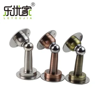 

le you jia Magnetic Free Punched Door Collision Avoided Door Top Toilet Door Stop Anti-Bronze Black and White with Pattern Door