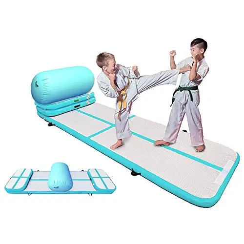 

Free Shipping A Set Of Air track Home Edition Inflatable Gym Mat DWF Inflatable Gymnastics Air Tumble Track Mat Training Set