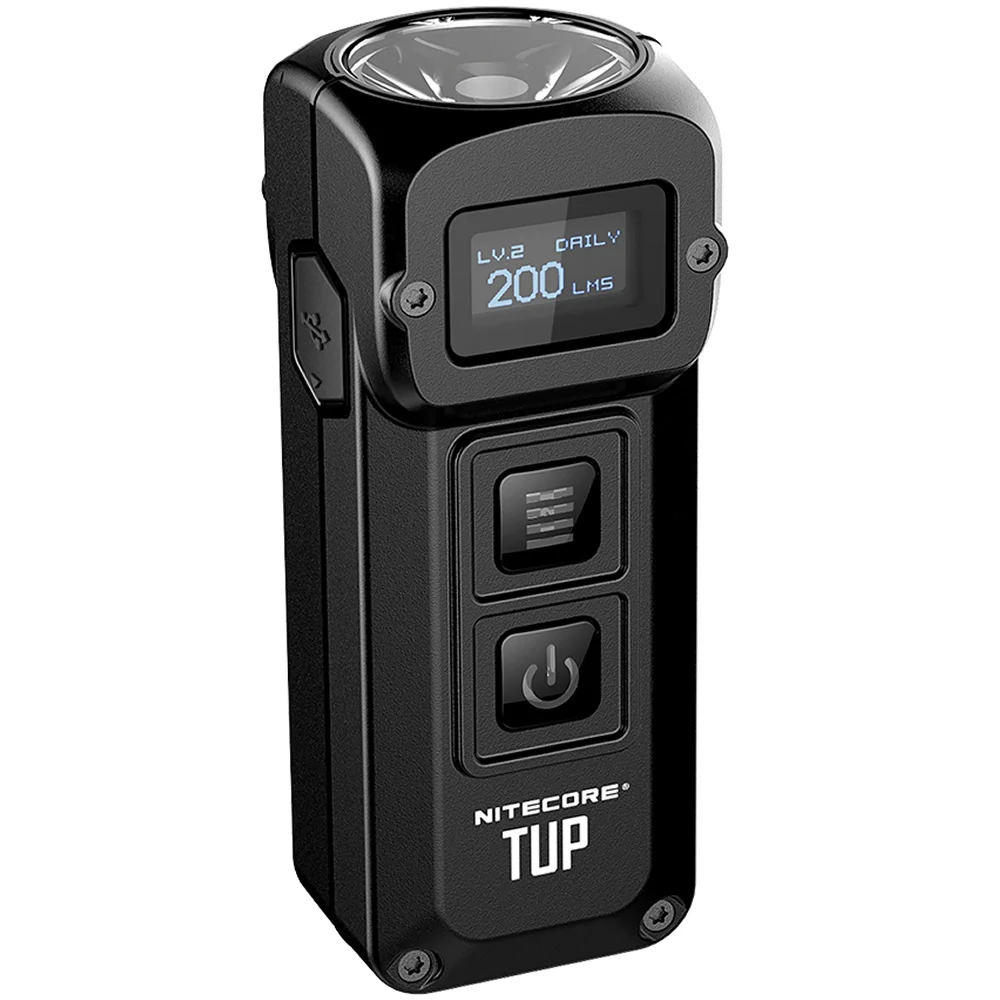 Nitecore TUP светодиодный светильник-брелок CREE XP-L HD V6 1000 LMs O светодиодный дисплей Встроенный аккумулятор 1200 мАч USB Перезаряжаемый светильник-вспышка s