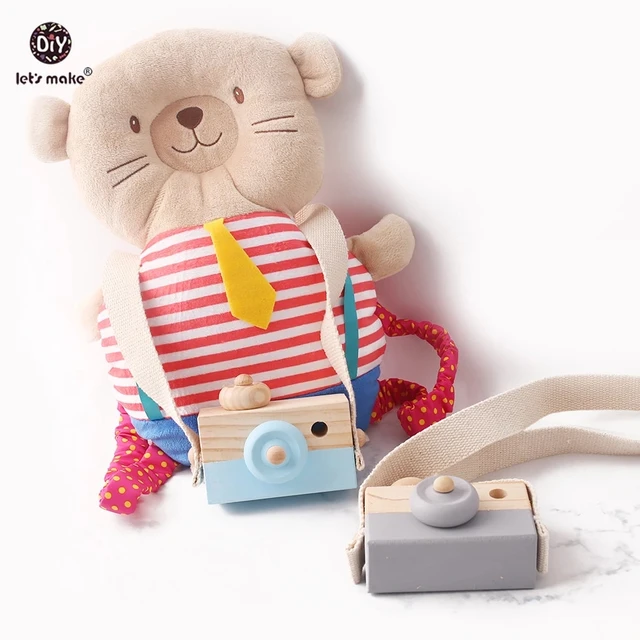 Baby Toy Cute Wooden Camera Toy Hanging Nordic Style Beech Wood Camera Educational Toys Fashion Home Photography Prop Decor Gift 6